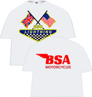 BSA Lightning motorcycle tee shirt