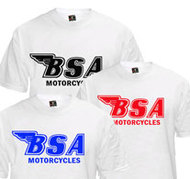 BSA motorcycle tee (white/combo)