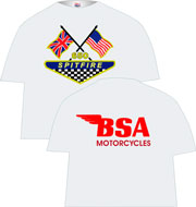 BSA Spitfire motorcycle tee shirt