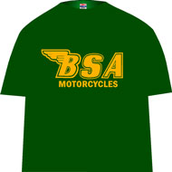 BSA T shirt (dark green/gold) outline