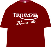 TRIUMPH Bonneville T shirt (maroon)