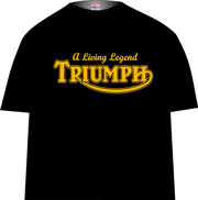 TRIUMPH T shirt ("Living legend")