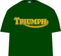 TRIUMPH T shirt (green/gold)