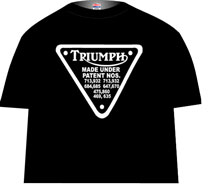 TRIUMPH tee shirt (patent plate)