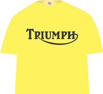 TRIUMPH tee shirt (yellow/black)